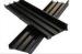 6005 T6 Black Powder Coated Industrial Aluminium Shell Profile For Electronics