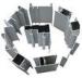 Chemical / Mechanical Polished T6 / T66 Aluminum 6000 Series Window Extrusion Profiles For Living Ro