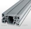 Silver Industrial Aluminium Profile , Alloy 6061 T6 Aluminium Extrusion