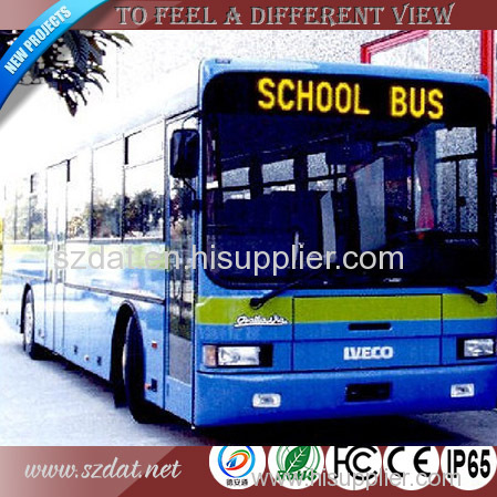 bus station broadcaster with front&rear&side panel connect P7.62 led bus display