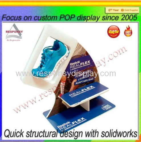 Professional factory manufacturer clear acrylic shoe display case