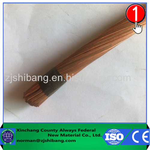 Copper stranded wire of building grounding electrode system