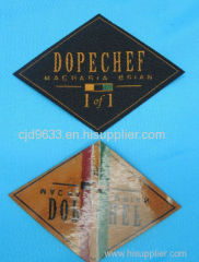 metal labels and tags Metal Garment Label