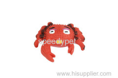 Dog latex toy crab shape