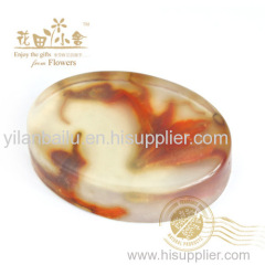 Lily plant transparent soap