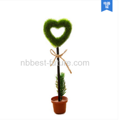 Green Plant Pen Pot Plant Sweet Heart Pen Decorated Pen