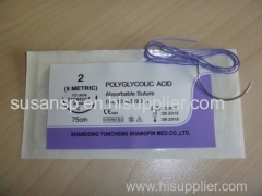 High Quality Absorbable Sterile PGA Medical Sutures