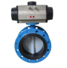 soft seat pneumatic flanged butterfly valve