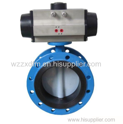 pneumatic flanged butterfly valve