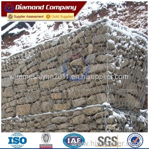 PVC GREEN Coating Gabion Basket for Retaining Wall