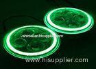 Green Angel eyes Off Road LED Headlights , Anti corrosion 7 Inch LED Headlight