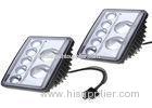 Bus Square LED Headlight 6x4 inch Polycarbonate Lens And Hard Coated Shell