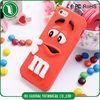 Red M&M 3D Silicone Phone Cases Apple iPhone 5S Back Cover OEM
