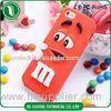 Red M&M 3D Silicone Phone Cases Apple iPhone 5S Back Cover OEM