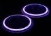 Purple Light Halo Ring 7" Osram LED Car Headlights , High / Low Beam LED Headlamp