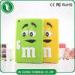 M&M Rainbow Beans Silicon Tablet Protective Cases for iPad 2 iPad 3 iPad 4
