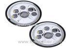Dual Beam Vehicle LED Headlights 7 inch , Waterproof Auto LED Headlights H4