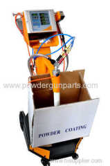 Manual powder coating gun equipment for any powder