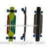 Latest Canadian Maple Longboard , Downhill Skateboarding Green Back