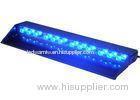 24W Blue LED Visor Lights / Strobe Lights for Bulldozers with Strong Suction Cups