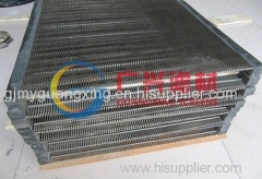 Wedge wire flat panel screen panels