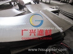 Screen for chemical industry wedge wire screen panels