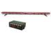 Customized Red Long led police light bars with Directional / Alley Lights added