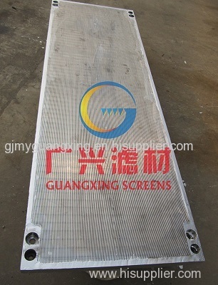 flat Leacher screen for filter screen panels