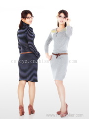 Women's Leisure Slim Pullover Dresses