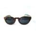 Hand-Made Colorful Skateboard Sunglasses , Wooden Bamboo Sunglasses Custom Fashion