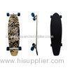 Customized Bamboo Longboard , Maple Wood Skateboards With Aluminum Truck