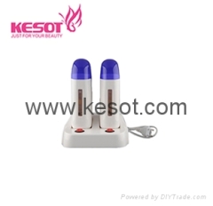 Double deplitory wax heater