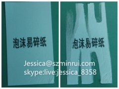 Foam Ultra Destructible Label Paper for Printing Security Stickers White Foam Destructive Adhesive Sticker Materials