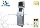 Self Service Digital Interactive Touch Screen Kiosk For Ticketing / Card Print