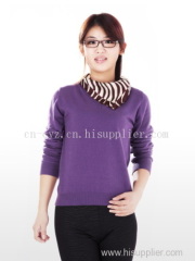 Women's Autumn Purple Sweaters Leisure Wear