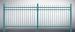 Industrial Safety Ornamental Aluminum Fence , Metal Garden Fence