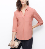 100% Silk Pink solid fashion long type button tab box blouse China dress low price new style in 2015