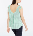 New style Polyeste polka dots V neck crossover front spring time sweet blouse China dress factory