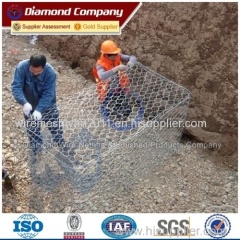 Galvanized or PVC coating Hexagonal Wire Mesh Gabion Box