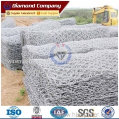 Galvanized or PVC coating Hexagonal Wire Mesh Gabion Box