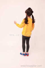 Girls' Embroidery Crew Neck Pullovers