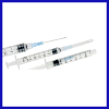 Internal retraction safety syringe with needles