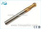55 - 65 Hardness Carbide Ball Nose End Mill for Plastic , Bullnose End Mill
