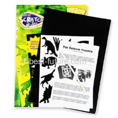 sparkle scratchboard magic scratch art with stencil