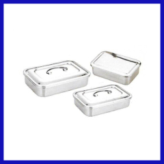 STAINLESS STEEL DISINFECTANT SQUARE DISH for hospital