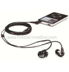 DynamicDriver Sound Isolating In-Ear Earbuds Headphones Black