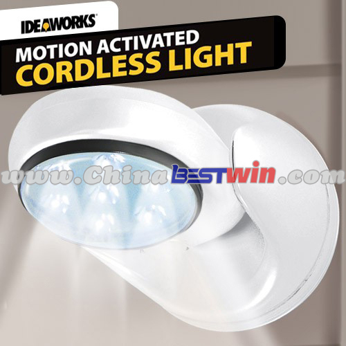 7 leds motion activated cordless light for indoor outdoor