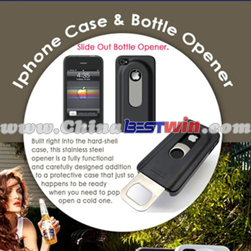 Functional beer bottle phone case opener