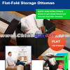 Flat fold storage Ottoman