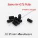 Free shipping !! 3D Printer Accessories 10pcs/lot Screw for 2GT 16teeth or 20teeth timing pully , GT
